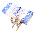 Nice Design Red Porcelain Ball Pen with Gift Box